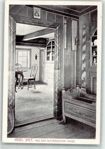 Westerland Stube im altfriesischen Hause Ort lt. Verlag Carl Meyer