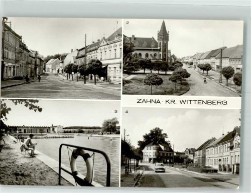 Zahna Schwimmbad Friedrich Engels Straße Bahnhofstrasse