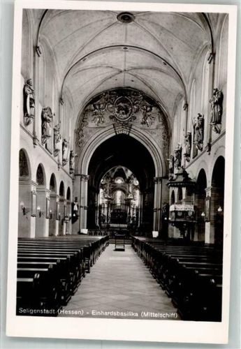 Seligenstadt Einhardsbasilika Mittelschiff