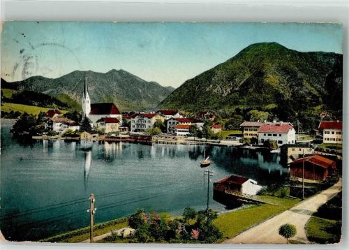 Rottach-Egern 1910 Tegernsee mit der St. Laurentius Kirche Verlag Emil Ganghofer No. 271