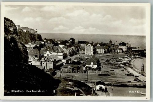 Helgoland Unterland Vorkriegsaufnahme Fotograf Alfred Zerner