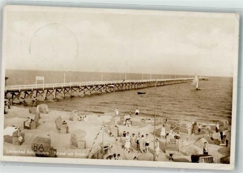 Kellenhusen 1930 Seebrücke Strand Bademoden