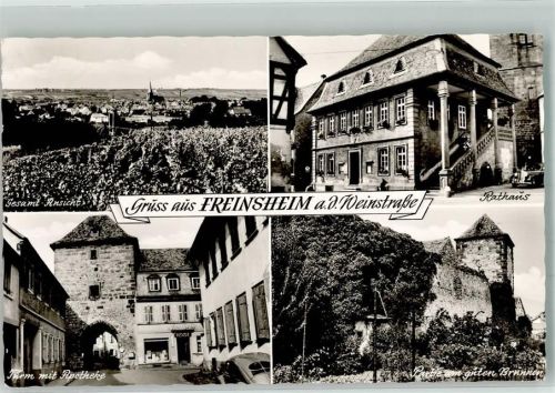 Freinsheim Turm m. Apotheke Am guten Brunnen Rathaus VW Käfer