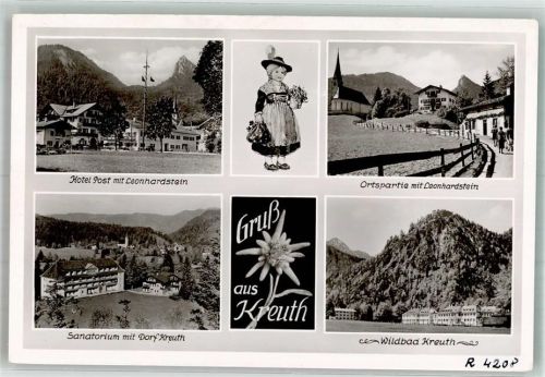 Kreuth Hotel Post m. Leonhardstein Sanatorium Wildbad