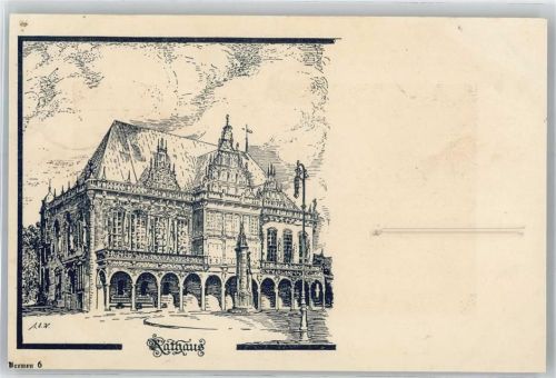 Bremen 1918 Rathaus Feldpost