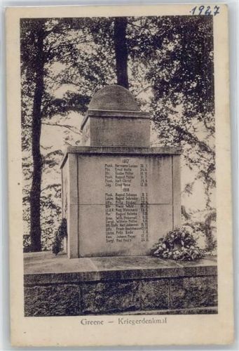 37547 W3350 Greene b Kreiensen - Kriegerdenkmal
