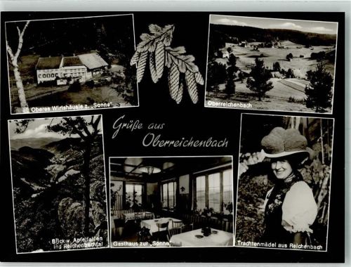 Hornberg Gasthaus zur Sonne Oberwirtshäusle im Ortsteil Oberreichenbach Tracht Reichenbachtal Fotograf Mayer