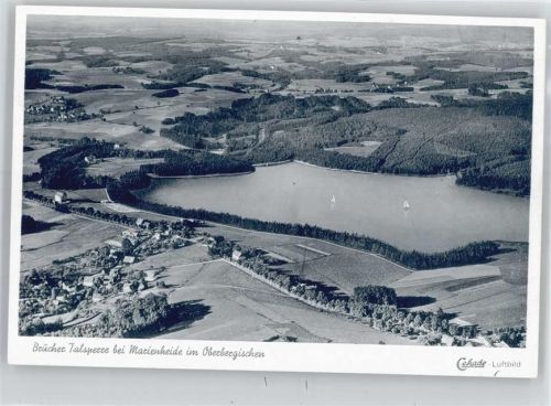 51709 W5277 Marienheide - Fliegeraufnahme, Brucher Talsperre