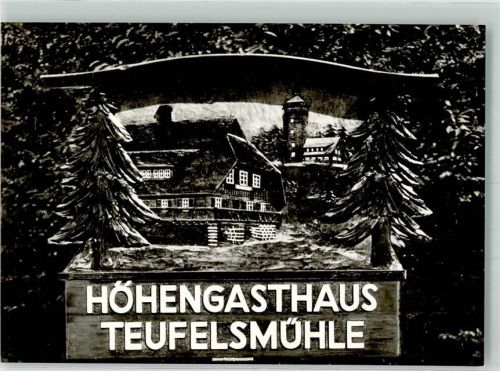 Loffenau Gasthaus Teufelsmühle Wegweiser