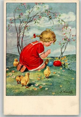 Ostern Kind Küken Eier B.K.W.I. 4715-1