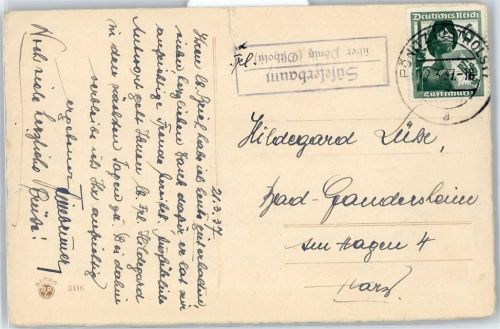 Pönitz Landpoststempel Süselerbaum