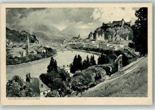 Salzburg Blick von Mülln