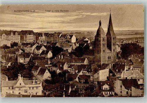 Altenburg 1909 Kirche Rote Spitzen