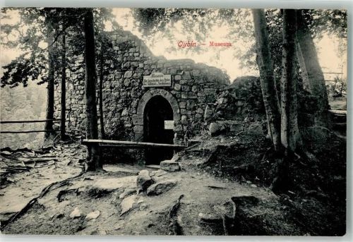 Kurort Oybin 1909 Eingang zum Museum des Oybin Fotograf Hugo Engler