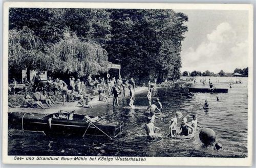 15711 O1600 Neue Mühle b Königs Wusterhausen - See- Strandbad Neue-Mühle