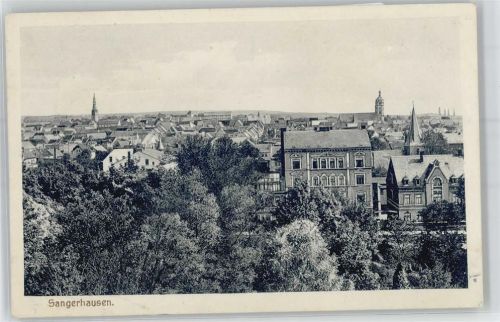 Sangerhausen Totalansicht mit Kirche