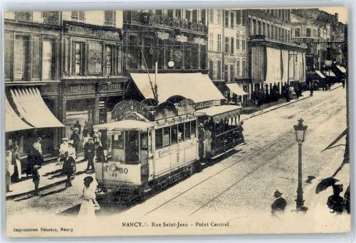 54000 Nancy - Rue Saint-Jean, Point Central, Straßenbahn