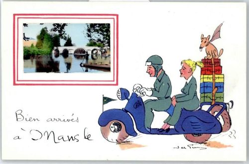Mansle Leporello, Motorrad, Brücke