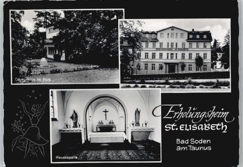 65812 W6232 Bad Soden am Taunus - Erholungsheim St. Elisabeth, Hauskapelle, Gartenhaus im Park