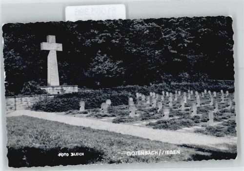 Gosenbach Ehrenmal, Friedhof
