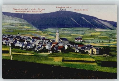 Oberwiesenthal Blick zum Fichtelberg