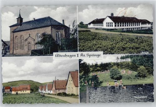 31863 W3256 Altenhagen - Schule, Badeanstalt