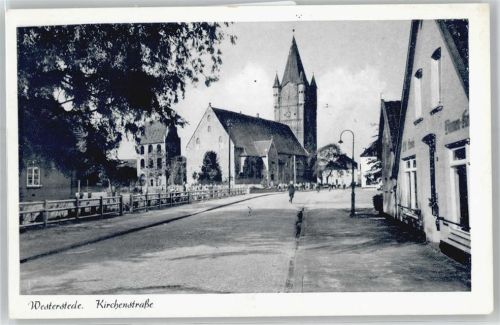 Westerstede Kirche, Ortsansicht, Kirchenstraße