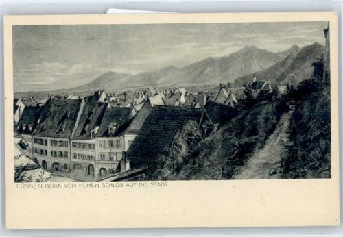 Füssen Blick vom hohen Schloss