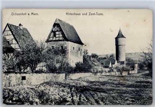 97199 W8703 Ochsenfurt - Hirtenhaus und Zent-Turm