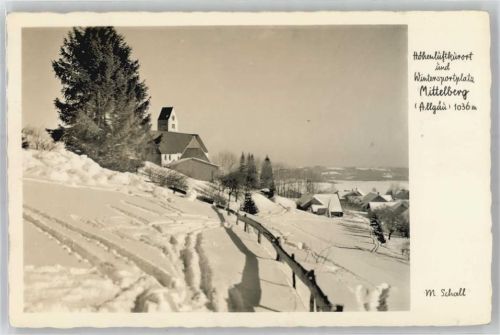 Mittelberg Blick zur Kirche