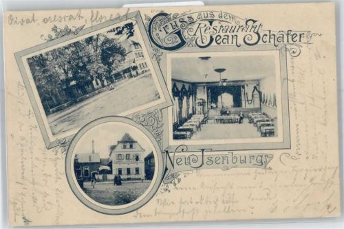 63263 W6078 Neu-Isenburg Gebrauchsspuren Restaurant Jean Schäfer