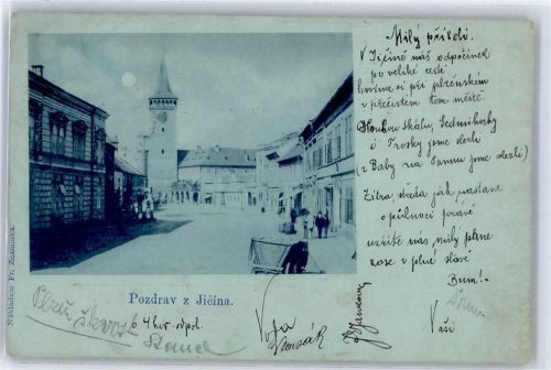 Jicin Hautplatz , Mondschein