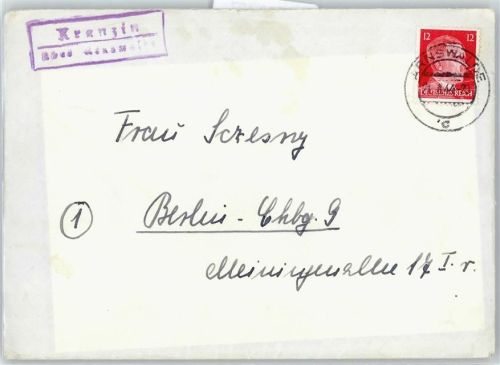 Arnswalde Landpoststempel Kranzin