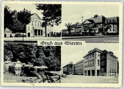 41747 W4060 Viersen - Bahnhof , Rathaus
