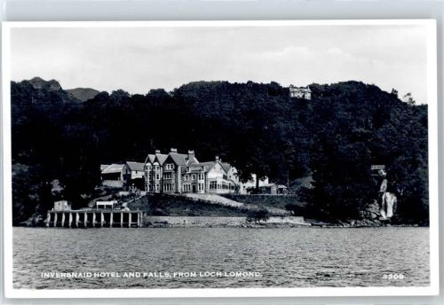 Glasgow Inversnaid Hotel and Fall, from Loch Lomond