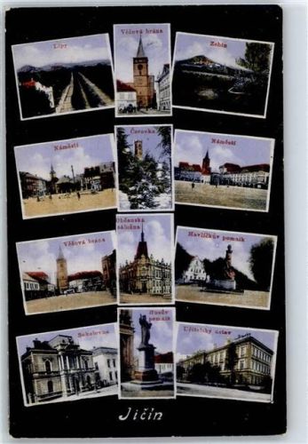Jicin Mikroskop-Postkarte