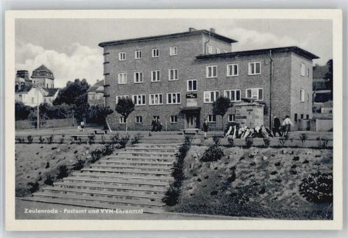07937 O6570 Zeulenroda - Postamt, VVN -Ehrenmal