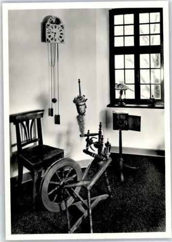 Nümbrecht Schloss Homburg Spinnstube Spinnrad Uhr AKU1