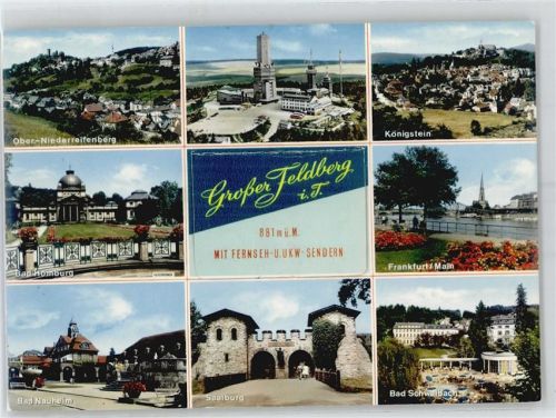 Feldberg Leporello, Oberreifenberg, Niederreifenberg, Königstein, Bad Homburg, Bad Nauheim, Saalburg, Bad Schwalbach, Frankfurt/Main