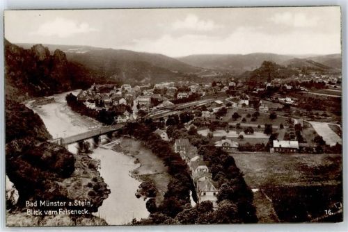 Bad Münster-Ebernburg Blick vom Felseneck