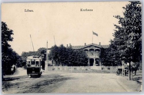 Libau Liepaja - Kurhaus Straßenbahn Kutsche