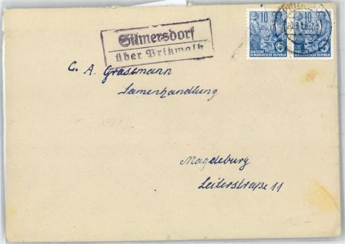 16949 O1921 Silmersdorf - Landpoststempel