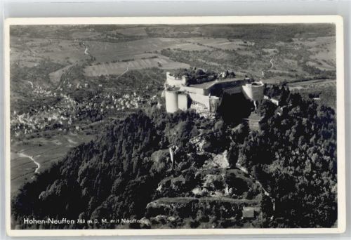 Neuffen Fliegeraufnahme, Burg Hohen-Neuffen