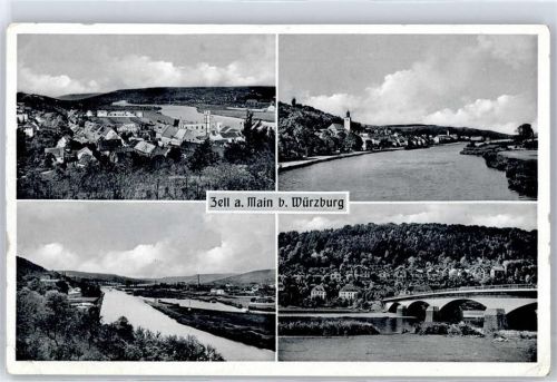 97299 W8702 Zell a. Main - Kirche, Brücke