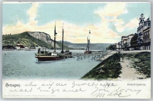 53424 W5480 Remagen - Blick a.d. Erpeler Ley, Schiff