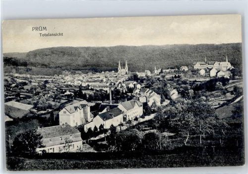 54595 W5540 Prüm - Kirche, Ortsansicht