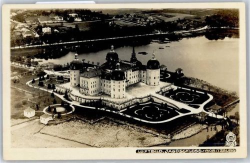 Moritzburg Fliegeraufnahme Jagdschloss Moritzburg