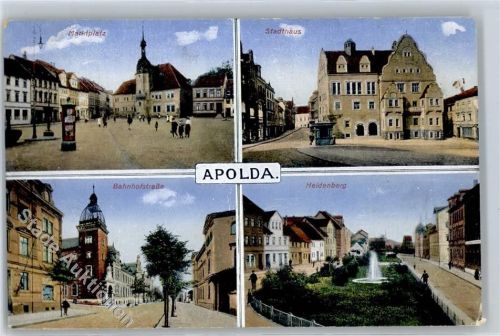 Apolda Marktplatz Stadthaus Bahnhofstrasse