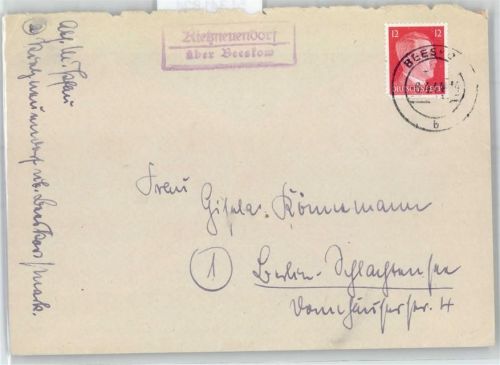 15848 O1230 Beeskow - Landpoststempel Rietzneuendorf