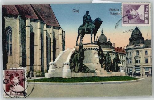 Klausenburg Cluj / Kolozsvar - Reiterstatue